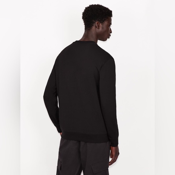 Armani Exchange IRIDESCENT LOGO CREW NECK SWEATSHIRT - Picture 4 of 8